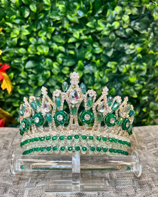 Green Jewel Queen Crown